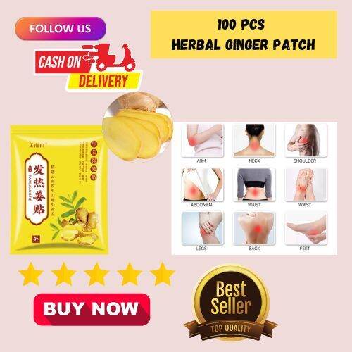 100 pcs Herbal Ginger Patch Lazada PH