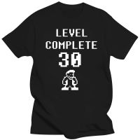 30 Years Old Level Complete 30 T Shirt Funny Birthday Gift For Men Husband Boyfriend Summer Short Sleeve O Neck Cotton T Shirt XS-6XL