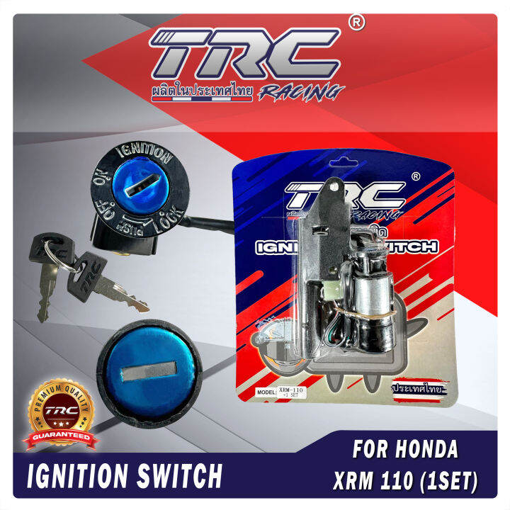 TRC Trading Ignition Switch Anti Theft Key Set for Honda XRM 110