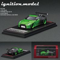 การจุดระเบิด GT-R R35 1:64 Nissan Skyline ของเล่นโมเดลตกแต่งรถโลหะผสมหล่อ