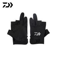 hotx【DT】 Daiwa Mesh Fishing Gloves UV Protection Fingerless Drying for Cycling Hiking Accessories