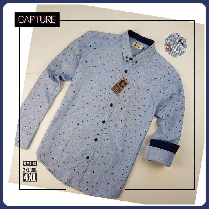 capture-shirt-เสื้อเชิ้ตผู้ชาย-แขนยาว-คอปก-ลายอุปกรณ์-มีถึงอก-48-นิ้ว