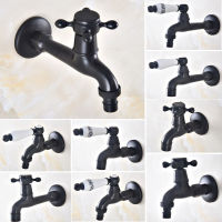 Black ss Basin Faucet Kitchen Faucet Garden taps Wall Mounted Lavatory Bathroom Mop Water Tap Washing Machine Faucet2023