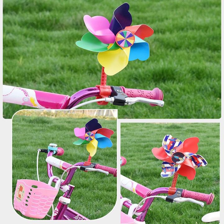 ltk376111กลางแจ้งมี6รูปแบบเสายาว-สั้นอุปกรณ์เสริมสำหรับเด็กจักรยานกังหันลมสกู๊ตเตอร์ตกแต่งจักรยานกังหันลมรูปการ์ตูน