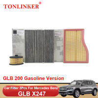 TONLINKER ไส้กรองอากาศกรองน้ำมันสำหรับ Benz GLB X247 200 250 200d 220d 2019 2020 2021 2022อุปกรณ์เสริมในรถยนต์สินค้า