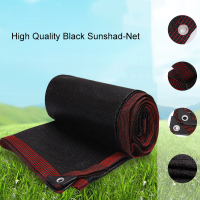 ใหม่ 12 Pin Black Anti-UV Sunshade Net Greenhouse Plants Shading Shed Garden Privacy Screen Outdoor Car Sun Shelter Gazebo Sail-Meqiao ke