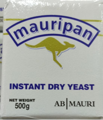 ยีสต์ ตราจิงโจ้ สีทอง (Mauripan Brand Gold Label Instant Dry Yeast) บรรจุ 500 กรัม