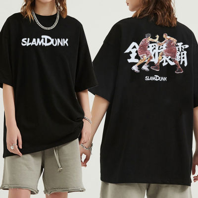 [มีสินค้า]【New】gothic เสื้อยืดลำลอง ﹉2022 ใหม่หลวมรอบคอเสื้อยืด Slam Dunk Master Sakuragi Rukawa ภาพเคลื่อนไหวอุปกรณ์ต่อพ่วงการพิมพ์แขน