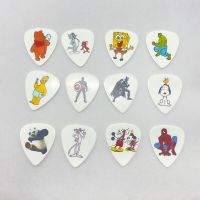 50pcs Multi Pattern 0.71mm Medium Cartoon Guitar Picks Celluloid  Mediators Plectrum Guitar Accessories for Acoustic Guitar Bass Accessories