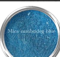 Mica สีฟ้า Cambrideg Blue 30g. รหัส 004135 สีประกาย สีชิมเมอร์ สีแวววาว ไมก้า สี ติดทน สีละลายน้ำมัน สีใส่สบู่ สีเครื่องสำอางค์ สีแร่ธาตุ