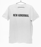 เสื้อยืด เสื้อคู่ Unisex รุ่น New Abnormal รีดทับลายได้ แบรนด์ White Magic Cotton TC ไม่ย้วยไม่หดไม่ขึ้นขน เสื้อยืดคุณภาพราคาดี พิมพ์สีสวย สีไม่ตก