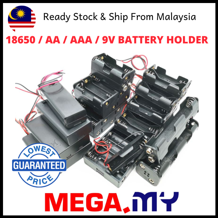 AA AAA 9V 18650 Battery Holder PCB / With Wire / With Switch / With