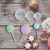 Round Lollipop Silicone Mold DIY Chocolate Cheese Candy for Party Cake Decorating Sugarcraft Cupcake Pastry Polymer Clay Bread Cake  Cookie Accessorie