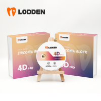 LODDEN 4D Pro Multilayer Zirconia ทันตกรรม Lab 8ชั้น CAD CAM เปิดระบบ98x10-25mm 43-57 ความแข็งแรง43-57 สี A1 A2 A3