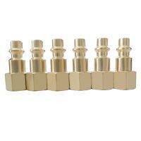 1ชิ้น U20PF NPT 1/4 "คอมเพรสเซอร์ทองเหลืองอเมริกันเครื่องมืออัดอากาศหัวต่อคอมพิวเตอร์ปลั๊กแบบรวดเร็ว