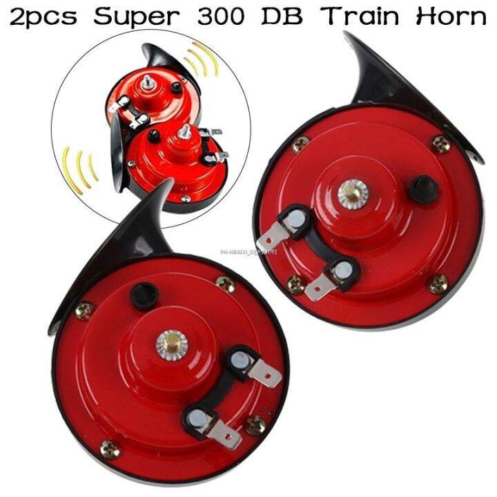2pcs 300DB Train Horn for Trucks Car Styling 12V Sound Motor Lazada PH