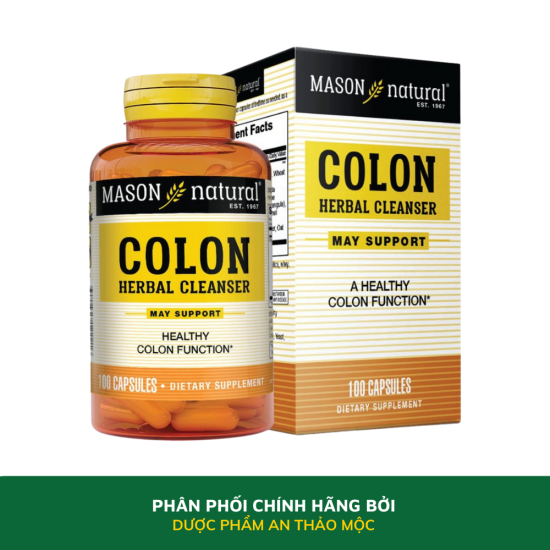 Viên uống mason natural colon herbal cleanser giúp giảm các triệu chứng - ảnh sản phẩm 2