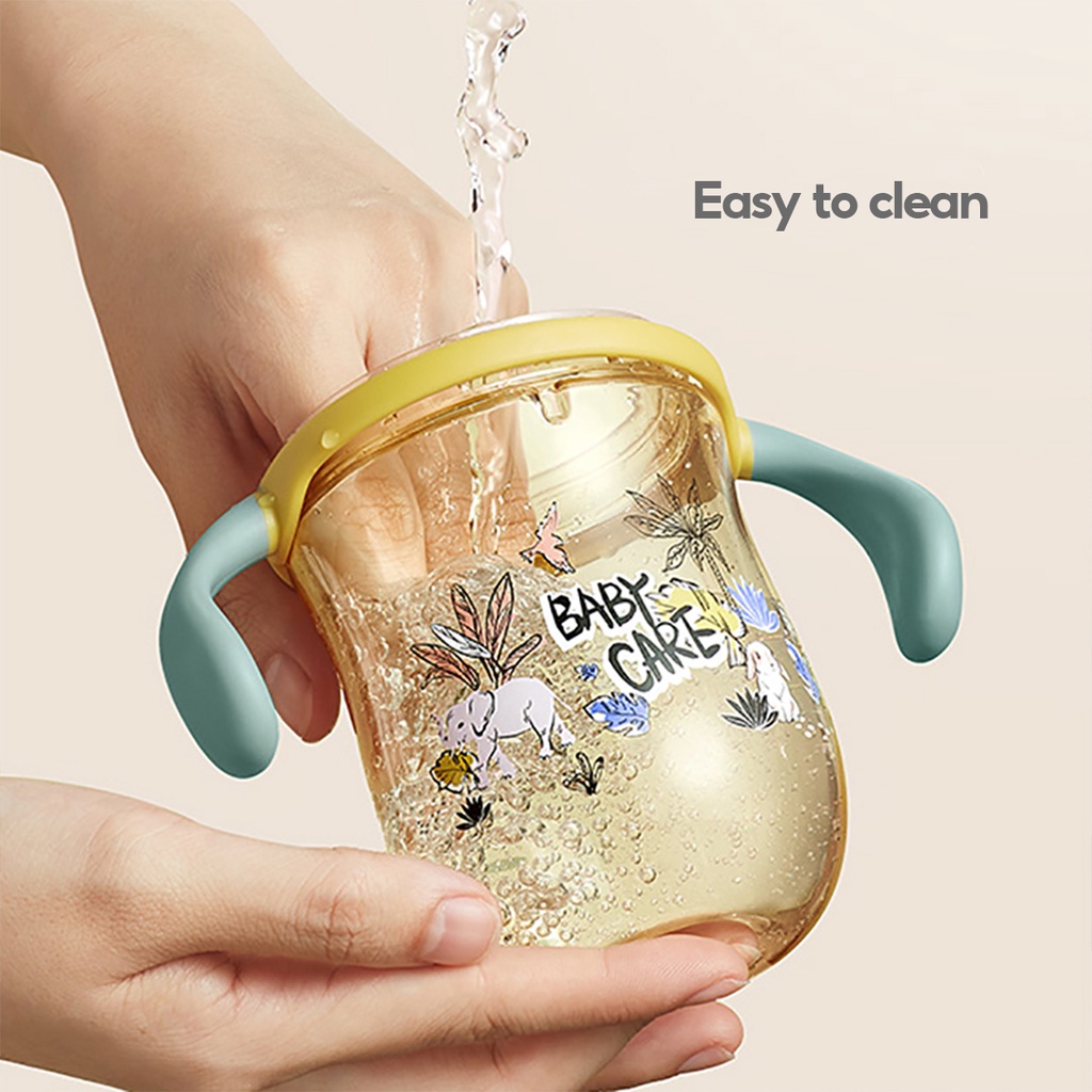 Babycare Baby Straw Cup Toddler Water Bottle Tritan BPA Free Leakproof Kids Drinking Bottle 240ml