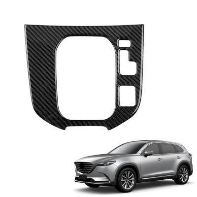 npuh Auto Carbon Fiber Central Gear Panel Control Panel Decal Car Interior Modification for Mazda CX-9 CX9 2016-2020 Right