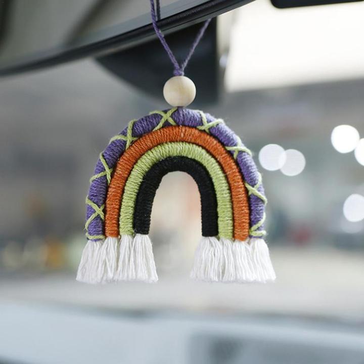boho-rainbow-decor-handmade-car-fringe-bohemian-rainbow-rainbow-macrame-car-charm-macrame-bohemian-rainbow-charm-air-freshener-oil-diffuser-for-car-interior-decor-presents