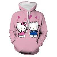 Hello Kitty Hoodie เครื่องแต่งกายตัดบางฤดูใบไม้ร่วงเซ็กซี่ใหม่ Sanrio Y2k สาว Hoodie วินเทจสุนทรียศาสตร์ Hoodie มินิ