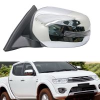 ชุดเคสโทรศัพท์กระจกมองหลังตัวขยายโครเมี่ยมสำหรับ L200 Mitsubishi Triton 2005 2006 2007 2008 2009 2010 2011 2012 2013 2014