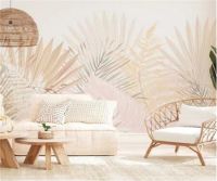 【CW】 Custom Murals abstract plant banana leaf living room decoration painting home bedroom background 3d Wallpaper