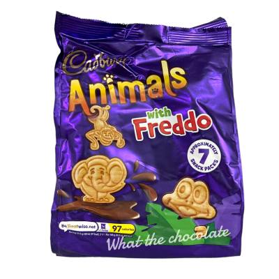Cadbury animals with Freddo บิสกิตเคลือบช็อคโกแลต (นำเข้าจากอังกฤษ)