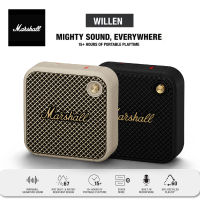 【รับประกัน 6 เดือน】Marshall Willen ลำโพงบลูทูธ Waterproof Portable Bluetooth Speaker ไมโครโฟนในตัว Hands-free Call Function for IOS/Android/PC Travel Wireless Speaker ลำโพงบลูทูธเบส 15 Hours of Battery Life ลำโพงไร้สายและบลูทูธ Marshall ลำโพง