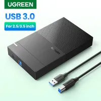 เคส UGREEN HDD 3.5 2.5 SATA เป็น USB ตัวอ่านฮาร์ดไดรฟ์เสริมอะแดปเตอร์3.0สำหรับดิสก์ SSD กล่องใส่ HDD HD 3.5 HDD