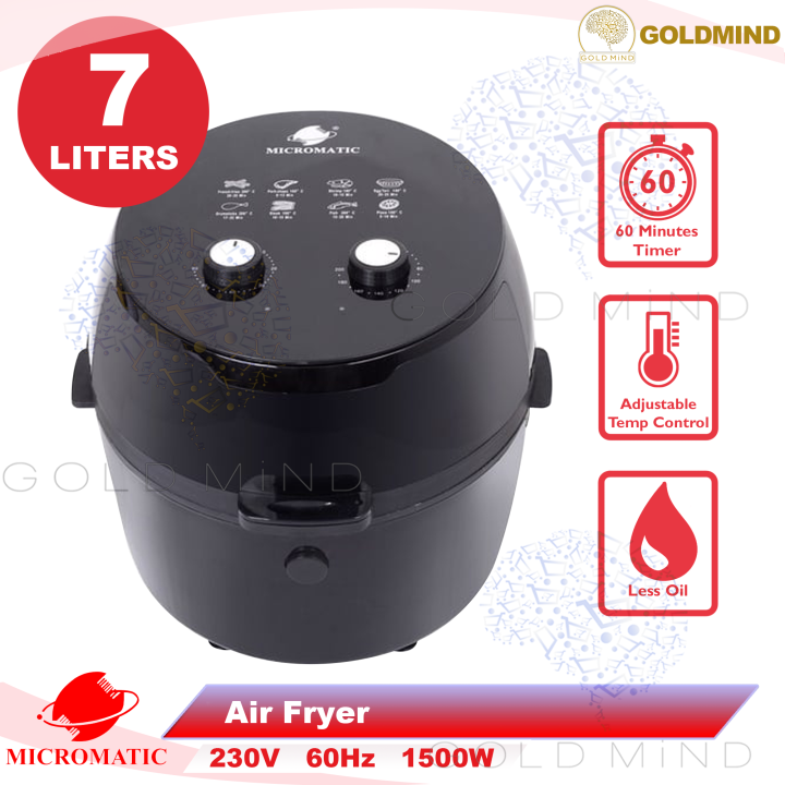 Micromatic Air Fryer with Non-Stick Coating / 7L Capacity 1500W | Lazada PH