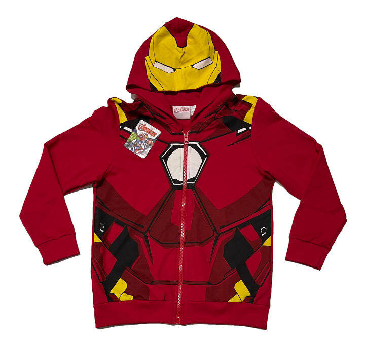 Disney Marvel Avengers Iron Man Jacket Boys Red Long Sleeves Jacket