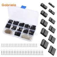 620pcs Dupont Connector 2.54mm Dupont Cable Jumper Wire Pin Header Housing Kit Male Crimp Pins+Female Pin Terminal Connector DIY