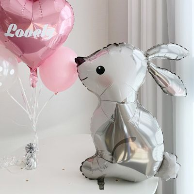 1PC Easter Decoration Rabbit Foil Balloons Jungle Bunny Animals Helium Balls For Wedding Birthday Party Decorations Baby Shower Balloons