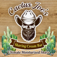 Premium Shaving Cream Soap Bar - Cactus Joe’s Ultimate Moisturizing Shave by Whitebeards