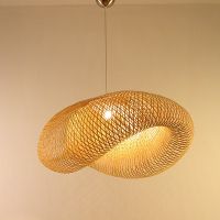 Modern Popular Nordic France Hot Selling Japanese Asia Chinese Style Handmade Bamboo Pendant Lamp For Dinning Room Kitchen