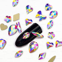 720PCS AB Mix Colors Tips Nail Rhinestones flat Pixie crystal Drop diamonds 3D Manicure Nail Art Decoration Charms Jewelry G0123