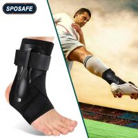 1Piece Sports Ankle Sprained Brace Ankle Compression Support Joint Protector with Side Stabilizers Basketball Soccer Volleyball