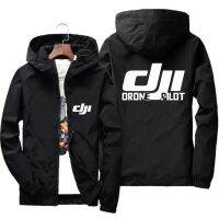 บอมเบอร์แจ็คเก็ตนักบินโดรน DJI มีฮู้ดสำหรับผู้ชาย,แจ็คเก็ตเสื้อกันลมแบบบางลำลองเสื้อนอกผู้ชายกีฬากันลมเสื้อผ้าไซส์ใหญ่7XL