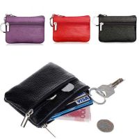 Luxury Leather Short Wallet Mini Zipper Coin Change Soft Purses Women Men Key Bags Uni Coin Purse Money Pocket Thin Wallets