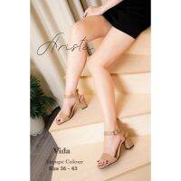 heel ♨Arista (  Ready to ship) รองเท้าผู้หญิง รองเท้าส้นสูง รองเท้าเเฟชั่นผู้หญิง รุ่น  Vida ( ART-002 )♪