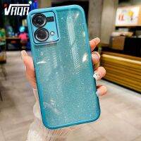 VRQR เคสโทรศัพท์สำหรับ OPPO Reno 8 Pro Plus 5G เคสกันกระแทกกล้องรวมทุกอย่างใสไล่ระดับเคสลายกากเพชร