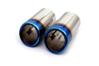 nd new Blue Framed Muffler Tips (Bolt-On Style) for vw Golf MK7