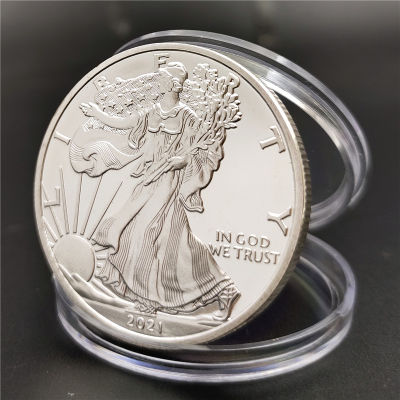 Non-แม่เหล็ก 2022/ 2023 US Liberty ChallengeเหรียญAmerica Eagleเหรียญเงินคอลเลกชันเหรียญที่ระลึกของขวัญตกแต่งบ้าน-kdddd