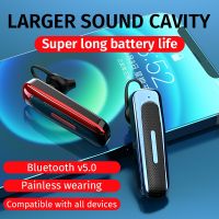【CC】¤☾  Bluetooth-compatible Headphone Business Earphone Handsfree Stereo Ear Noise Reduction Headset Driving Working