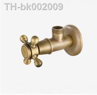 ☞❅❣ Vidric Antique Bronze Wall Angle Valves Hot Cold Water 1/2 Brass Bathroom Angle Stop Valve Bathroom Filling Valves Art Carved