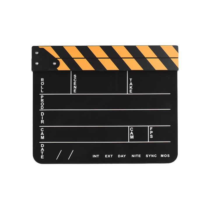 อุปกรณ์สเลตอะคริลิก-clapboard-สำหรับใช้ในการถ่ายทำภาพยนตร์