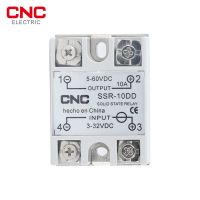 CNC โซลิดสเตทรีเลย์40DD 10DD SSR ควบคุม DC ตลับสีขาวเฟสเดียวพร้อมอินพุตพลาสติกคลุม3-32V เอาต์พุต5 ~ 60V