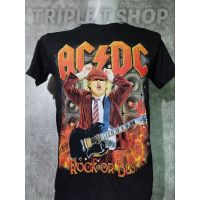 2023 ACDC Band Graphic ROCK Band Oversizeเสื้อยืดแขนสั้นสไตล์ฮิปฮอปStreetแฟชั่นRetroลำลองขนาดใหญ่T-SHIRTS