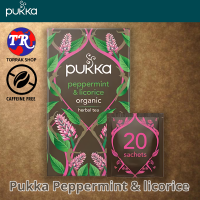 Pukka Peppermint &amp; Licorice 20 Tea Bags  ชาสมุนไพร เปปเปอร์มินต์ ผสมชะเอมเทศ ปุกก้า  20ซอง